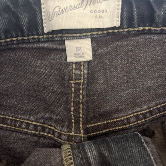 Y2K Style Jeans Women’s Size 8 Black High Rise Wise Leg Dark Denim Grunge Skater - Picture 7 of 12